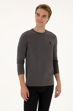 Erkek Gri Basic Sweatshirt Sepette S_rpriz _ndirim - U.s. polo assn фото 3