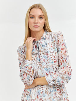 платье длины миди с кулиской на поясе - Glenfield фото 5