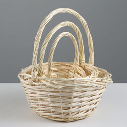 Набор корзин плетёных, 3 шт., 24×12×12/29 см, 19×10×10/25 см, 15×9×9/20 см, ива