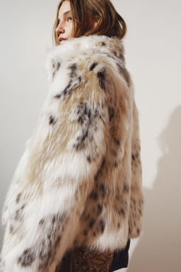 ZW COLLECTION FAUX FUR JACKET - Zara фото 3