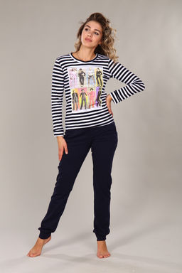 Женский домашний костюм с брюками 68