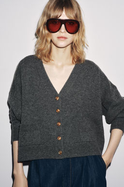 100% WOOL JACKET WITH GOLD BUTTONS