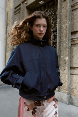 HIGH-NECK BOMBER JACKET - Zara фото 6