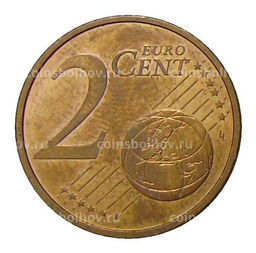 Монета 2 евроцента 2017 года Испания