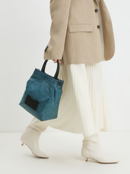 Женская сумка с ручками TENDANCE Артикул 4496236, зелено-синий фото 6