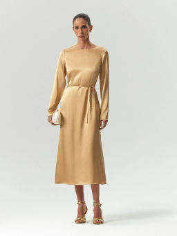 ЕМКА / Платье макси из вискозы с поясом