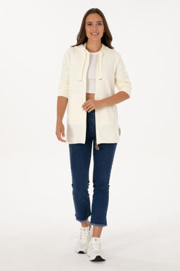 Kad_n BEYAZ Basic Sweatshirt Sepette S_rpriz _ndirim - U.s. polo assn фото 4