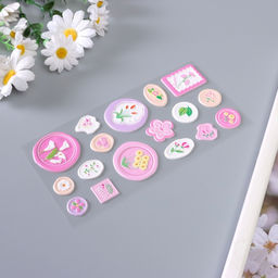 Наклейка для творчества «Печать. Привет счастье», 22×10 см