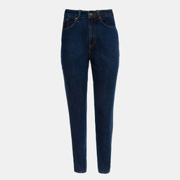 Джинсы женские мом MINAKU: Jeans Collection, размер 52, синие