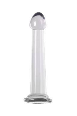 Нереалистичный фаллоимитатор TOYFA Basic Jelly Dildo S, TPE, прозрачный, 15,5 см