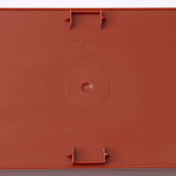 Ящик балконный для цветов, 18 л, 100×15×17 см, пластиковый, цвет терракот