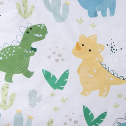Постельное бельё Крошка Я Динозавры, 112х143 см, 60х120+20 см, 40х60 см, 100% хлопок, бязь  фото 3