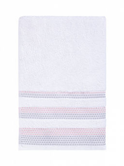 Полотенце махровое 70x140 белый махровая ткань - Lucky фото 3