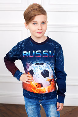 Свитшот " Мяч ",синий