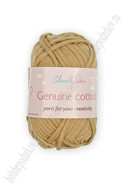 Пряжа Genuine cotton 50 гр (10 шт) SF-7844, светло-коричневый