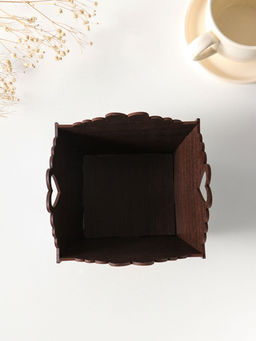 Конфетница квадратная или подставка под кулич Пасхальный храм. 10?13?13.5 см