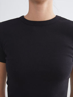 Bisiklet Yaka Kad?n Ti??rt