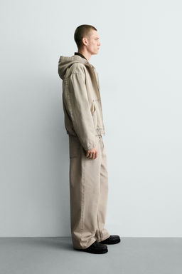 JEANS LOOSE FIT / Crudo / Marr?n - Zara фото 4