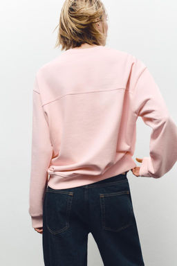 COTTON SWEATSHIRT WITH LABEL - Zara фото 4