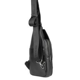 Мужская кожаная сумка-слинг - Barcelo biagi фото 3