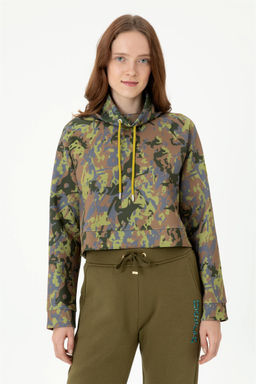 Женский свитшот цвета хаки - U.s. polo assn фото 9