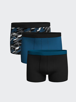 Standart Kal?p Pamuklu Esnek Erkek Boxer 3l?