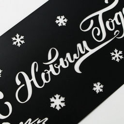 Цена за 5 шт. Трафарет для торта новогодний «С Новым Годом», 32×10 см