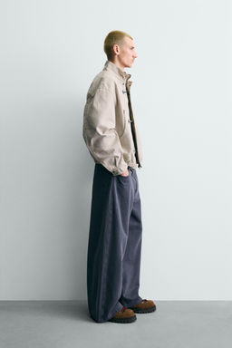 CROPPED FIT FIREMAN CLASP JACKET - Zara фото 4