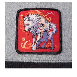 Бейсболка CAPSLAB арт. CL/BEA/1/PCT/WOLF Premium Wolf (светло-серый / черный) фото 4