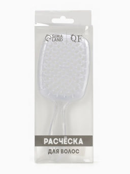 Расчёска массажная, широкая, продуваемая, 8.5×20.5(±1) см, прозрачная