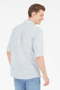 U. S. Polo Assn / Мужская зеленая рубашка с длинным рукавом - U.s. polo assn фото 5