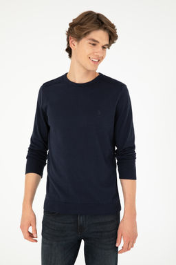 Мужской темно-синий базовый свитер Неожиданная скидка в корзине - U.s. polo assn фото 10