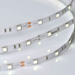 ULS-M22-5050-30LED/m-10mm-IP20-DC12V-7,2W/m-5M-6500K PROFI Гибкая светодиодная лента на самоклеящейся основе. Катушка 5м. в герметичной упаковке. Дневной свет (6500K). ТМ Uniel.