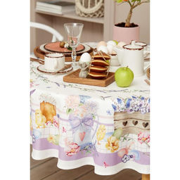 Скатерть Этель Spring easter d=214см +/-3см, 100% хлопок, саржа 190 гр/м2  фото 16