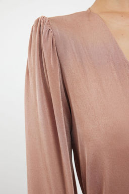 Vizon Parlak Yuzeyli ve Yumusak Dokulu Vatkal? Kruvaze Kapamal? Esnek Orme Body TWOAW25BD00005 - Trendyolmilla фото 4