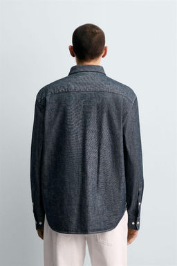 RELAXED FIT DENIM SHIRT - Zara фото 3