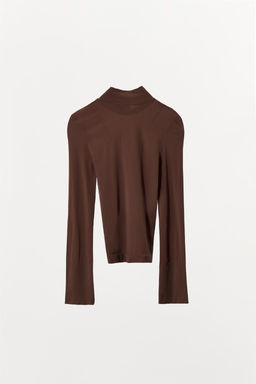FITTED TOP WITH TOPSTITCHING - Zara фото 6
