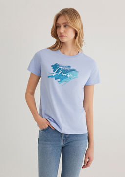 Mavi Bask?l? Mavi Tisort  фото 2