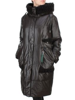 21-985 BLACK Пальто зимнее женское AIKESDFRS (200 гр. холлофайбера) - Fashion фото 3