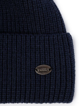Шапка муж. каш+шерсть+виск LB-N88125 d.blue - Labbra фото 7