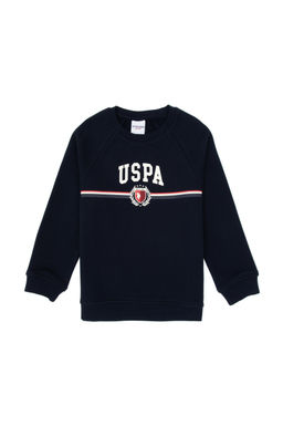 Erkek _ocuk Lacivert Bisiklet Yaka Sweatshirt