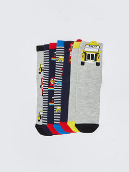 Desenli Erkek ?ocuk Soket ?orap 7li