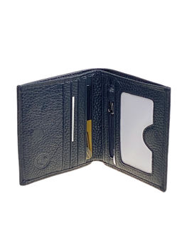 Мужское портмоне из натуральной кожи, цвет черный - Greta фото 2