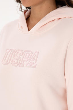 Kad_n A__k Pembe _ardonlu Kap__onlu Basic Sweatshirt - U.s. polo assn фото 7