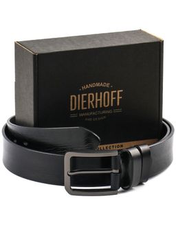 Мужской кожаный ремень Dierhoff ДРК 3057/3-40 Черный