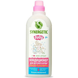 Кондиционер-ополаскиватель SYNERGETIC Нежное прикосновение, для детского белья, 1 л