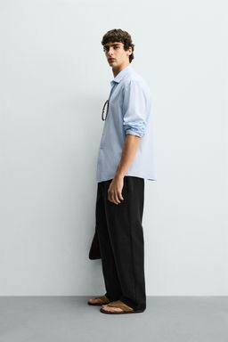 PANTAL?N RELAXED FIT ESTRUCTURA / Negro - Zara фото 17