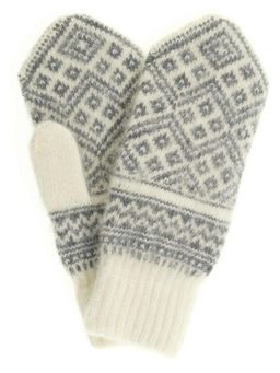 Варежки женские "Ромбики" ПП 3232-1