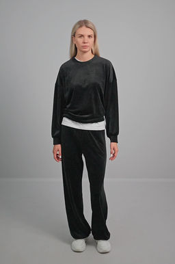 Женский велюровый костюм оверсайз Happyfox