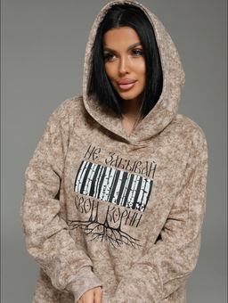 Яхонт худи женское (серый варенка) - Lovetex фото 25